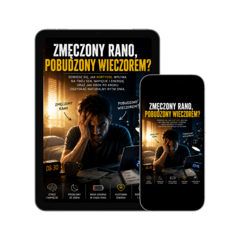 Okładka e-booka Zmęczony rano, pobudzony wieczorem o kortyzolu, śnie i rytmie dnia