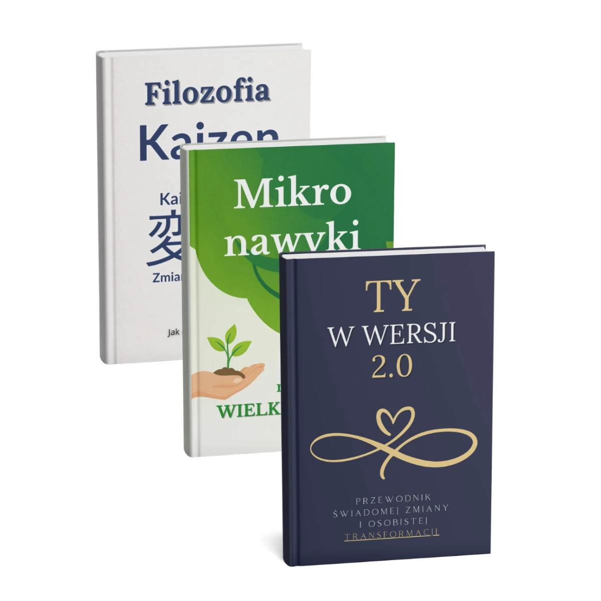Pakiet 3 e-booków o zmianie nawyków i rozwoju osobistym – Kaizen, mikro nawyki i świadoma zmiana
