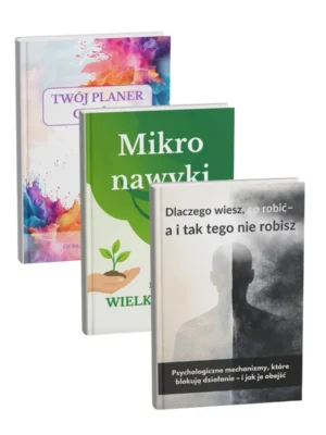 Pakiet e-booków o prokrastynacji i budowaniu nawyków – Mikro nawyki, Planer Celów, Koniec z odkładaniem