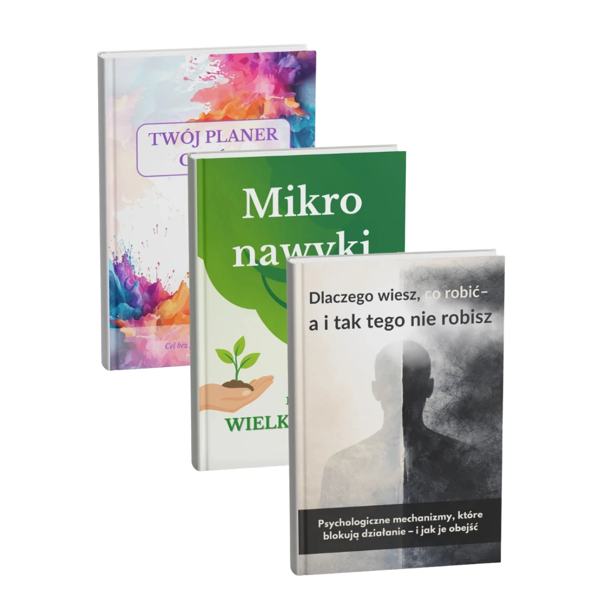 Pakiet e-booków o prokrastynacji i budowaniu nawyków – Mikro nawyki, Planer Celów, Koniec z odkładaniem