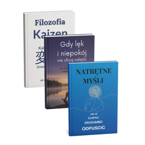 Pakiet Spokojny Umysł – 3 e-booki o natrętnych myślach, lęku i metodzie Kaizen