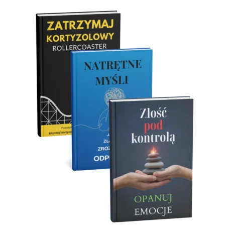 regulacja emocji i złości – pakiet 3 e-booków o kontroli reakcji, natrętnych myślach i kortyzolu