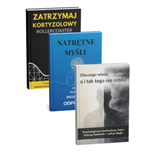 pakiet ebooków psychologia niedziałania – natrętne myśli, stres i blokada działania