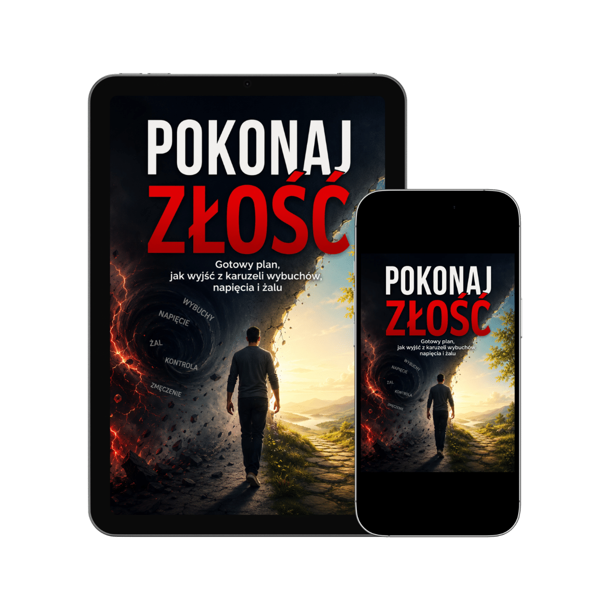 Złość pod kontrolą – opanuj emocje, okładka e-booka o radzeniu sobie z gniewem