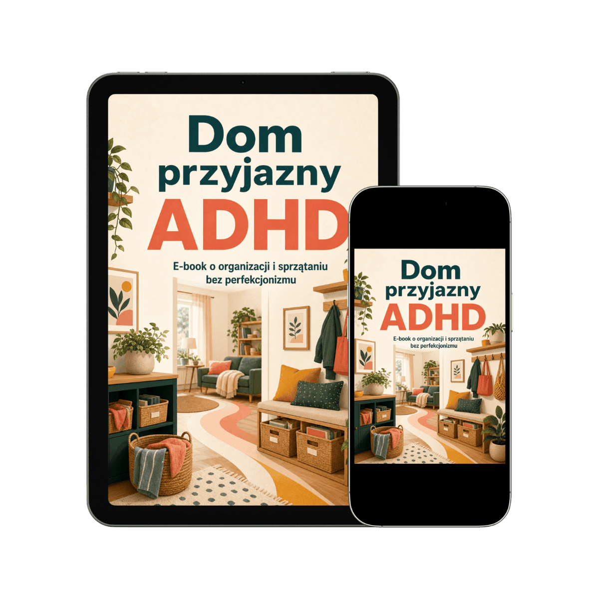 Okładka e-booka Dom przyjazny ADHD o organizacji i sprzątaniu domu bez perfekcjonizmu